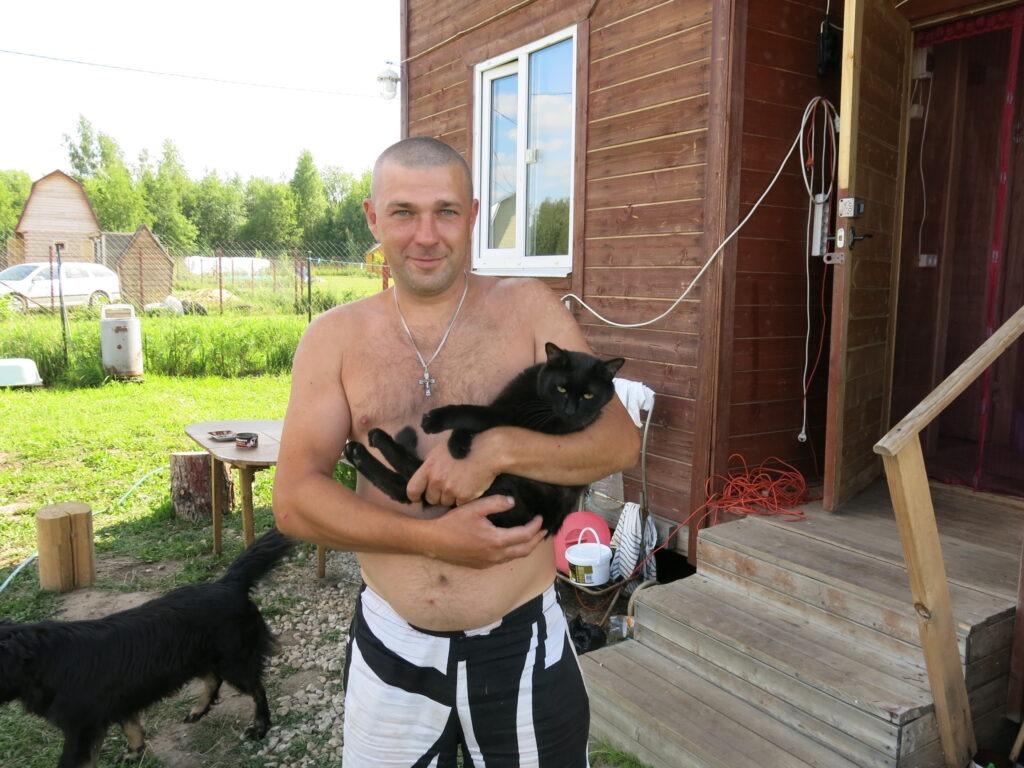 Андрей с котом